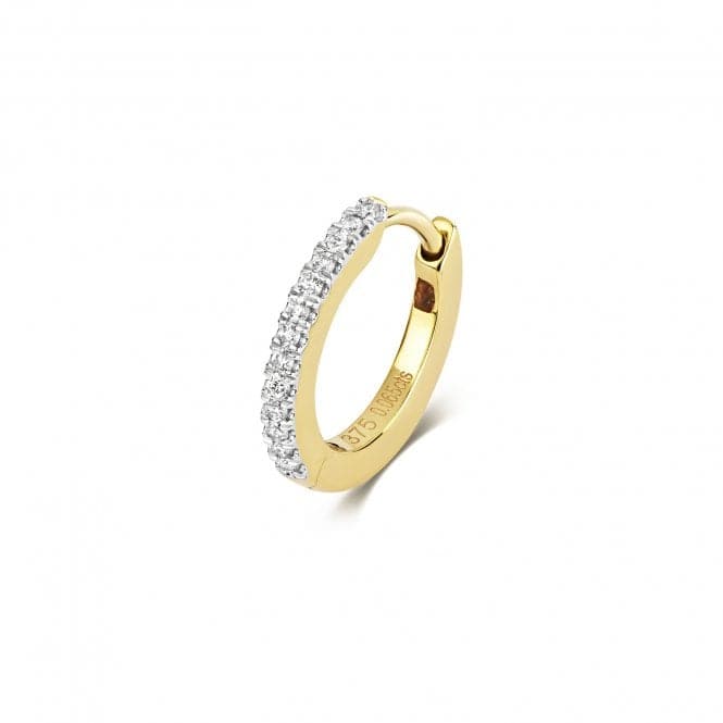 9ct Gold Diamond Single Cartilage Hoop ED904Diamond JewelleryED904