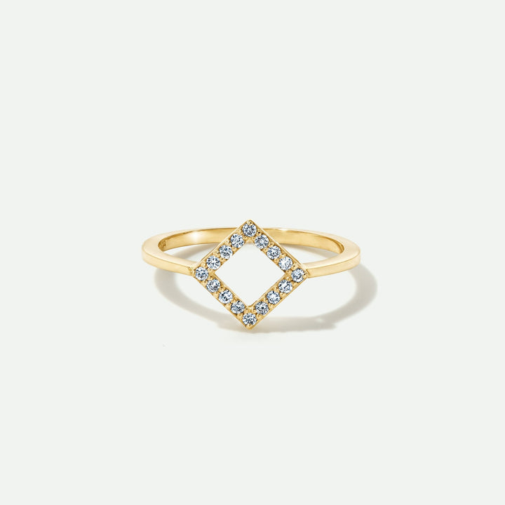 9ct Gold Diamond Stacking RingCreated BrillianceBA0074136 - L