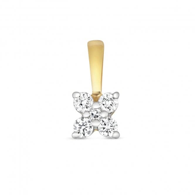 9ct Gold Diamond Studs Pendant PD180Diamond JewelleryPD180