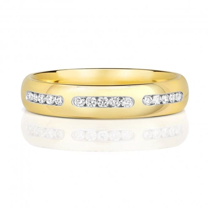 9ct Gold Diamond Wedding 4.0mm Ring RD734Wedding BandsRD734/J