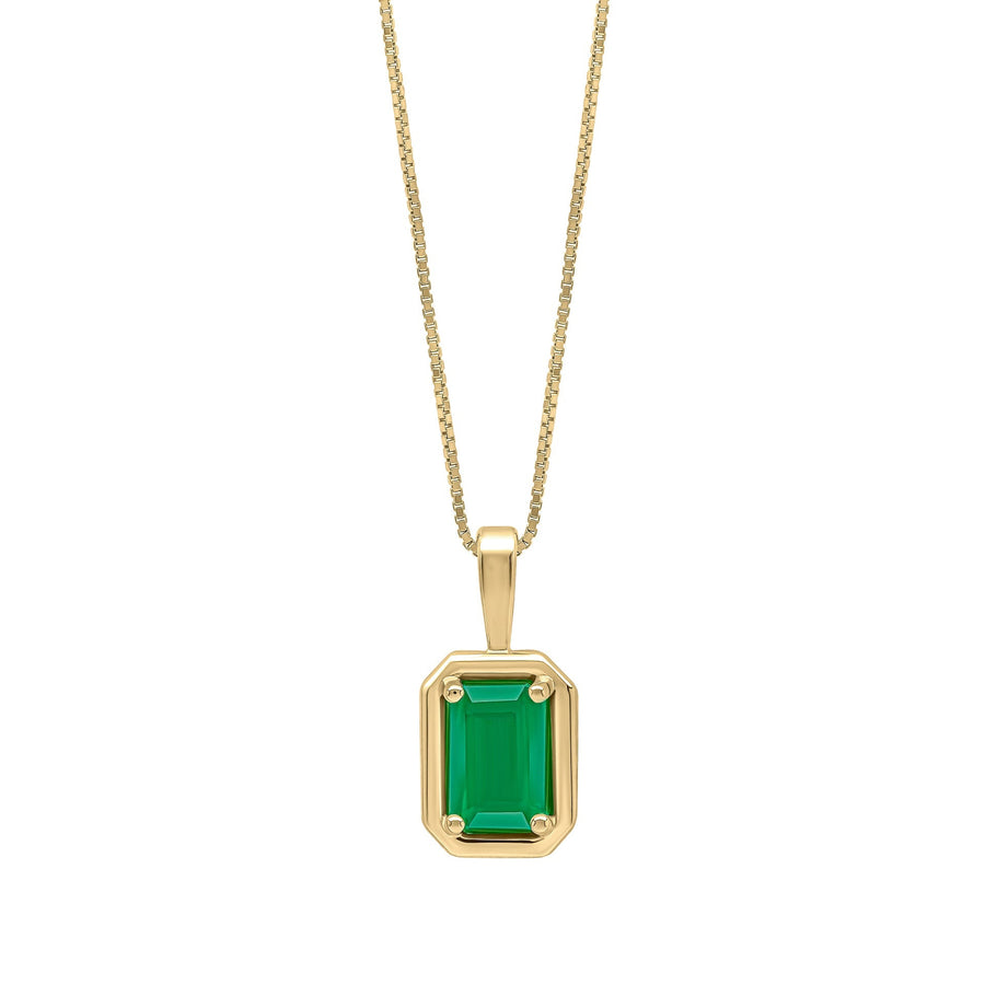 9ct Gold Emerald Pendant GP2372GElements GoldGP2372G