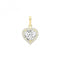 9ct Gold Heart Zirconia Cluster Pendant PN1246Acotis Gold JewelleryPN1246