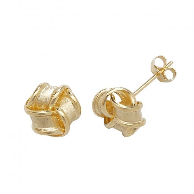 9ct Gold Knot Studs ES354Acotis Gold JewelleryES354