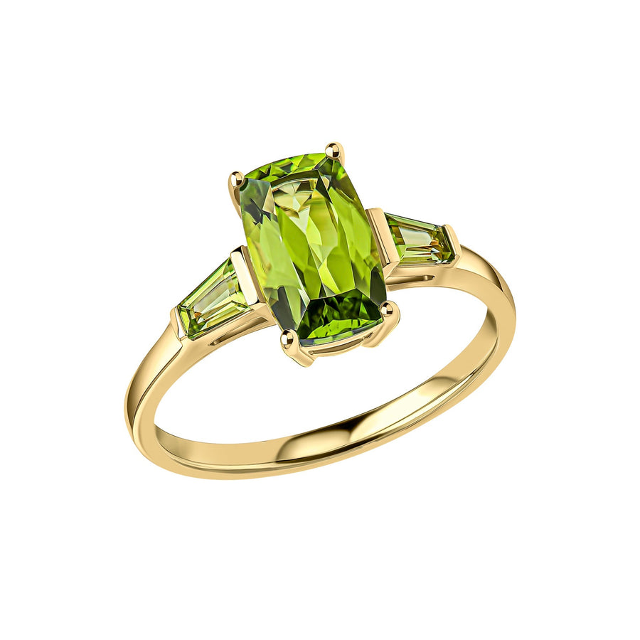 9ct Gold Peridot Ring GR637GElements GoldGR637G 52