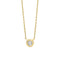 9ct Gold Rhodium Plated Diamond Necklace GN406Elements GoldGN406