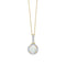 9ct Gold Rhodium Plated Opal Pendant GP2363WElements GoldGP2363W