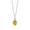 9ct Gold Rhodium Plated Sapphire Diamond Pendant GP2366YElements GoldGP2366Y