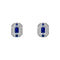 9ct Gold Rhodium Plated Sapphire Earrings GE2474LElements GoldGE2474L