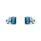 9ct Gold Rhodium Plated Topaz Earrings GE2473Elements GoldGE2473