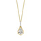 9ct Gold Rhodium Plated Topaz Pendant GP2360CElements GoldGP2360C