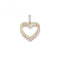 9ct Gold Rose Gold White Gold Diamond Heart Pendant PD150Diamond JewelleryPD150