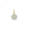 9ct Gold Round Zirconia Claw Set Pendant PN1249Acotis Gold JewelleryPN1249