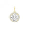 9ct Gold Round Zirconia Cluster Pendant PN1243Acotis Gold JewelleryPN1243