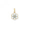 9ct Gold Round Zirconia Flower Style Pendant PN1250Acotis Gold JewelleryPN1250