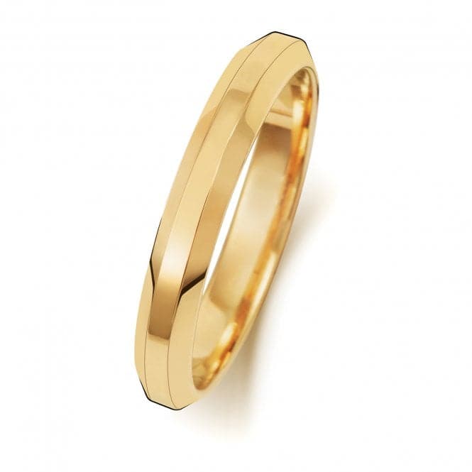 9ct Gold Wedding Bevelled Edge Ring W143HWedding BandsW143H/J