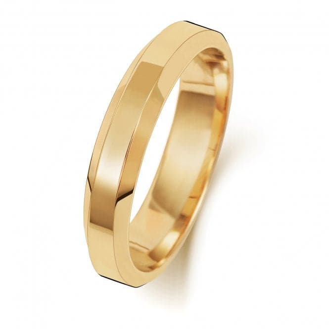 9ct Gold Wedding Bevelled Edge Ring W144HWedding BandsW144H/J