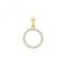 9ct Gold Zirconia Circle Pendant PN1257Acotis Gold JewelleryPN1257