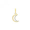 9ct Gold Zirconia Crescent Moon Pendant PN1276Acotis Gold JewelleryPN1276