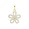 9ct Gold Zirconia Flower Style Pendant PN1260Acotis Gold JewelleryPN1260