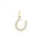 9ct Gold Zirconia Horseshoe Pendant PN1255Acotis Gold JewelleryPN1255