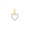 9ct Gold Zirconia Open Heart Pendant PN1252Acotis Gold JewelleryPN1252
