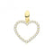 9ct Gold Zirconia Open Heart Pendant PN1254Acotis Gold JewelleryPN1254