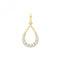 9ct Gold Zirconia Open Pear Shape Pendant PN1264Acotis Gold JewelleryPN1264