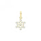 9ct Gold Zirconia Snowflake Pendant PN1265Acotis Gold JewelleryPN1265