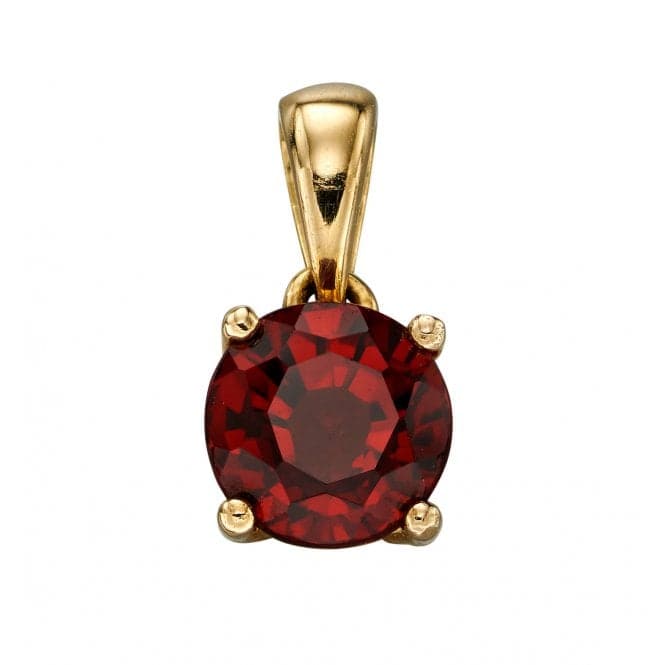 9ct January Garnet Pendant GP2189Elements GoldGP2189