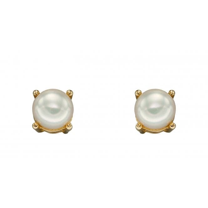 9ct June Fresh Water Pearl 4mm Stud Earrings GE2331Elements GoldGE2331