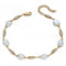 9ct Keshi Pearl Station Yellow Gold Bracelet GB491WElements GoldGB491W