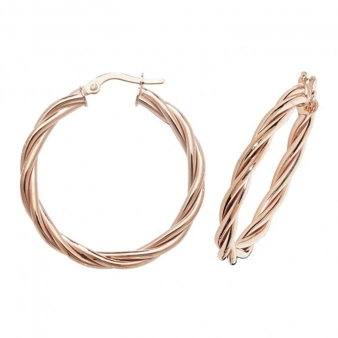 9ct Rose Gold 30mm Hoop Earrings ER1006RAcotis Gold JewelleryER1006R - 25