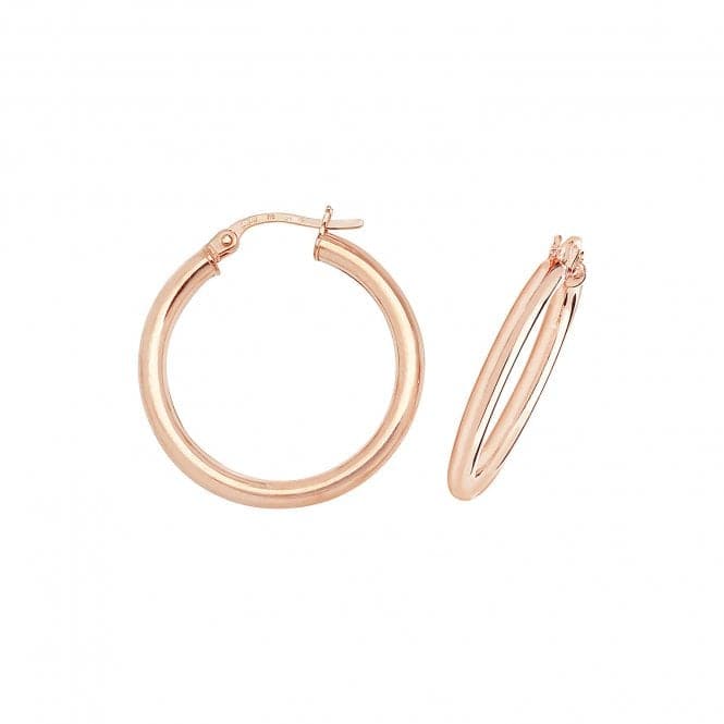 9ct Rose Gold 30mm Hoop Earrings ER531RAcotis Gold JewelleryER531R - 20