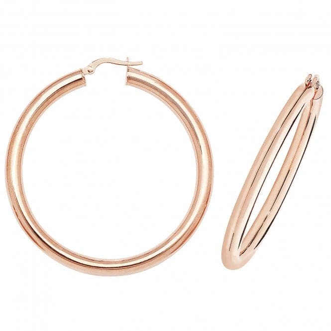 9ct Rose Gold 50mm Hoop Earrings ER1004RAcotis Gold JewelleryER1004R - 40