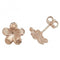 9ct Rose Gold Flower Stud Earrings ES419RAcotis Gold JewelleryES419R
