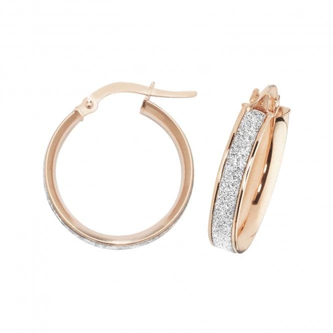 9ct Rose Gold Oval Hoop Earrings ER1023RAcotis Gold JewelleryER1023R - 15