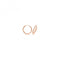 9ct Rose Gold Thin Zirconia Hoops ER1212RAcotis Gold JewelleryER1212R - 15