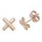 9ct Rose Gold X Stud Earrings ES417RAcotis Gold JewelleryES417R