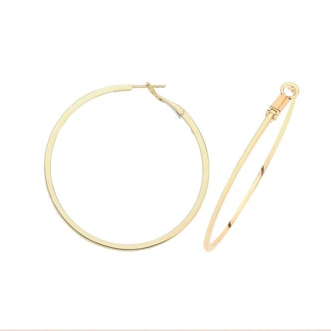 9ct Solid Yellow Gold Omega Back Hoops ER1194Acotis Gold JewelleryER1194 - 50