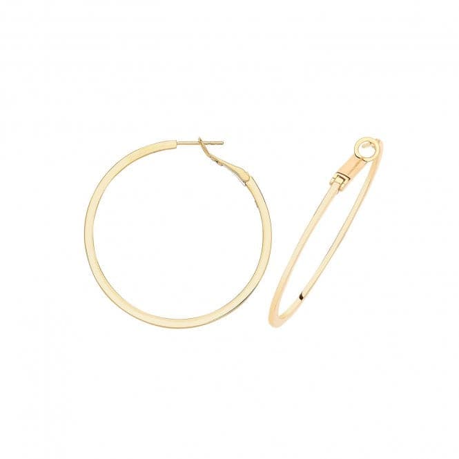 9ct Solid Yellow Gold Omega Back Hoops ER1194Acotis Gold JewelleryER1194 - 40