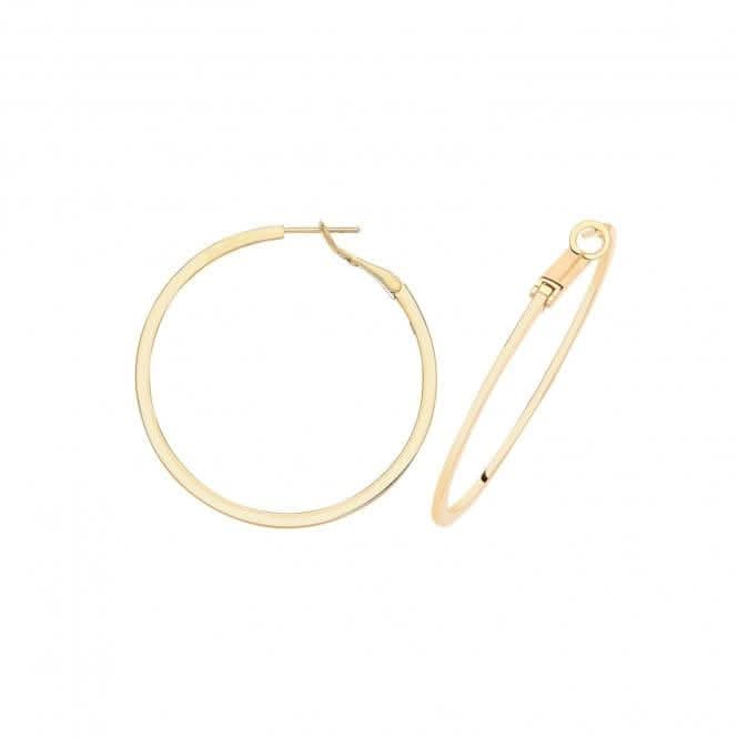 9ct Solid Yellow Gold Omega Back Hoops ER1194Acotis Gold JewelleryER1194 - 30
