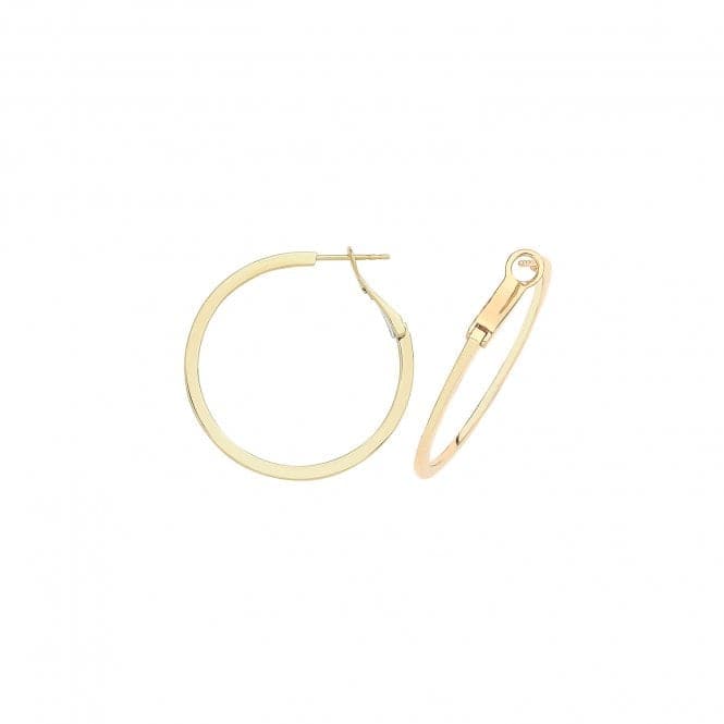 9ct Solid Yellow Gold Omega Back Hoops ER1194Acotis Gold JewelleryER1194 - 30