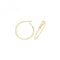 9ct Solid Yellow Gold Omega Back Hoops ER1194Acotis Gold JewelleryER1194 - 30