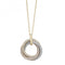 9ct Tri Col Gold Ladies 18 Inch Necklet NK078Acotis Gold JewelleryNK078