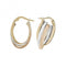 9ct Tri Col Gold Oval Hoop Earrings ER1001Acotis Gold JewelleryER1001