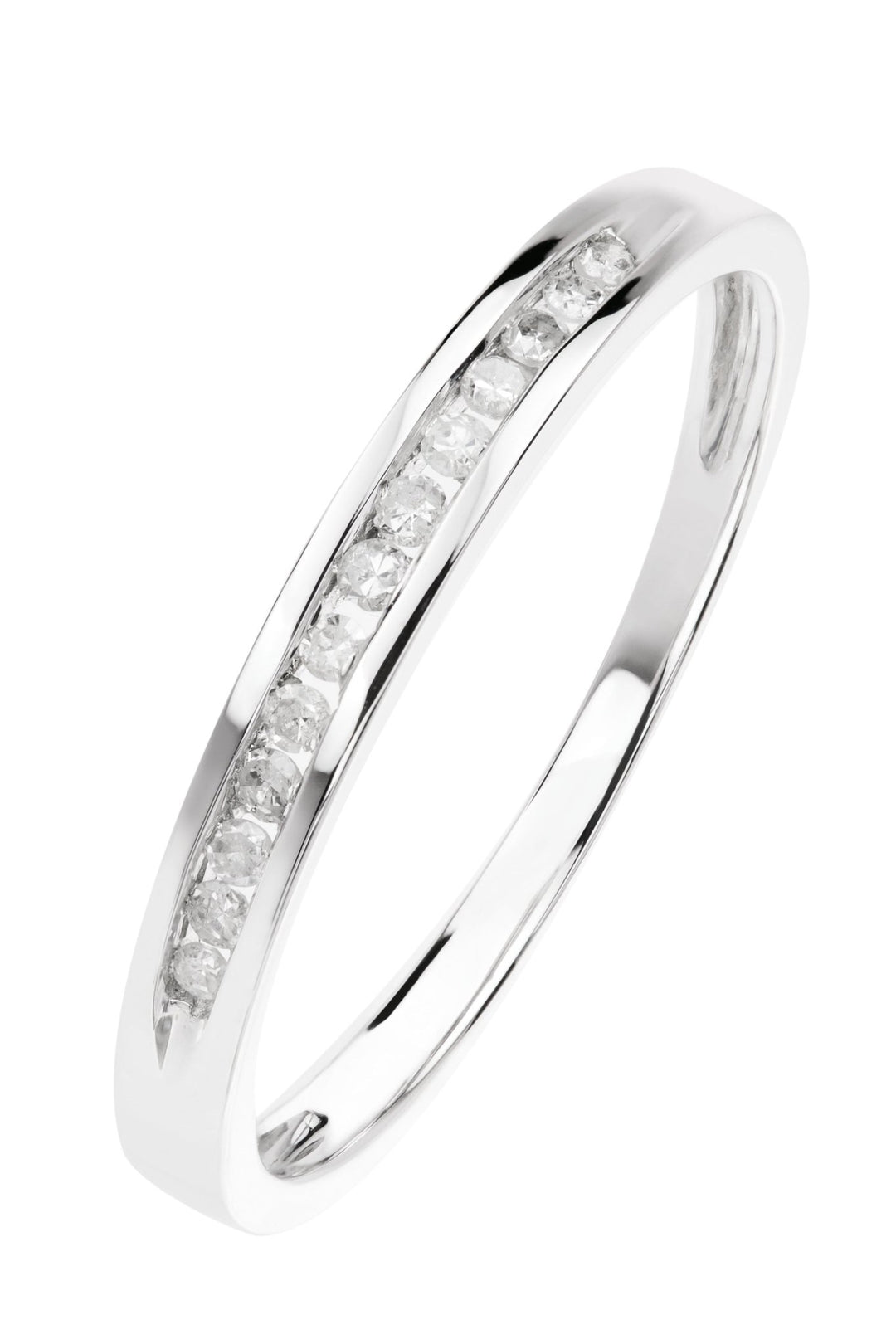 9ct White Gold 0.10ct Diamond Eternity RingThe Fine CollectiveBA0070241 - K