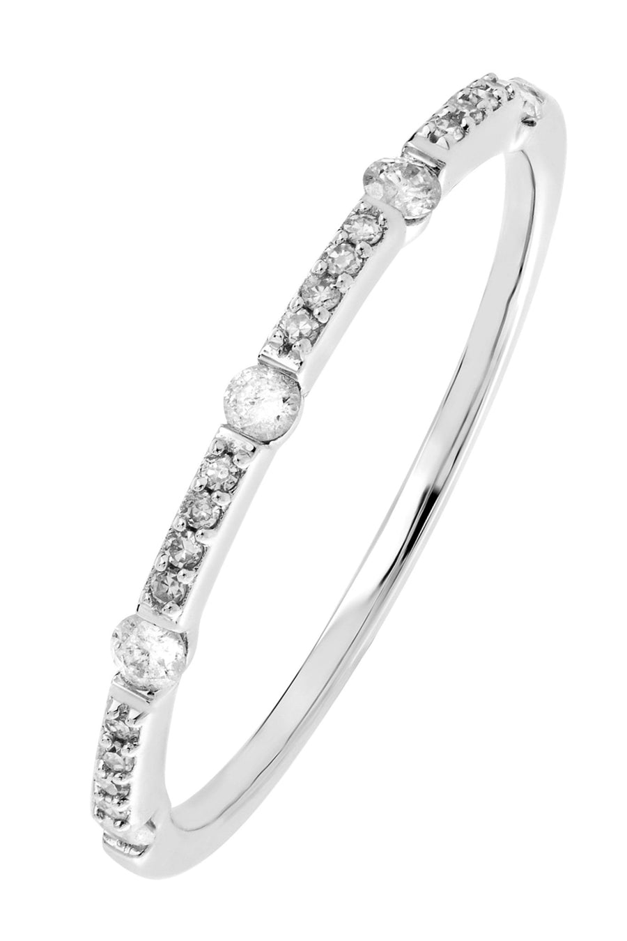 9ct White Gold 0.15ct Diamond Eternity RingThe Fine CollectiveBA0072415 - L