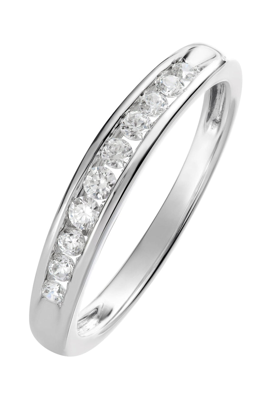 9ct White Gold 0.25ct Diamond Channel Set Eternity RingThe Fine CollectiveBA0071583 - L