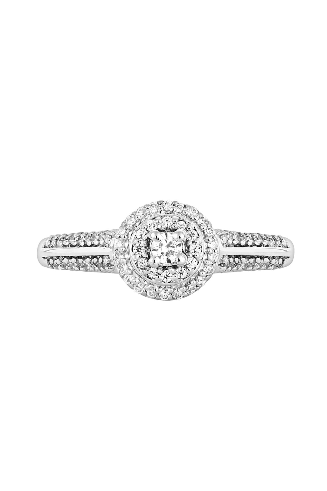 9ct White Gold 0.25ct Diamond RingThe Fine CollectiveBA0063602 - L