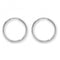 9ct White Gold 18mm Sleepers ES112WAcotis Gold JewelleryES112W